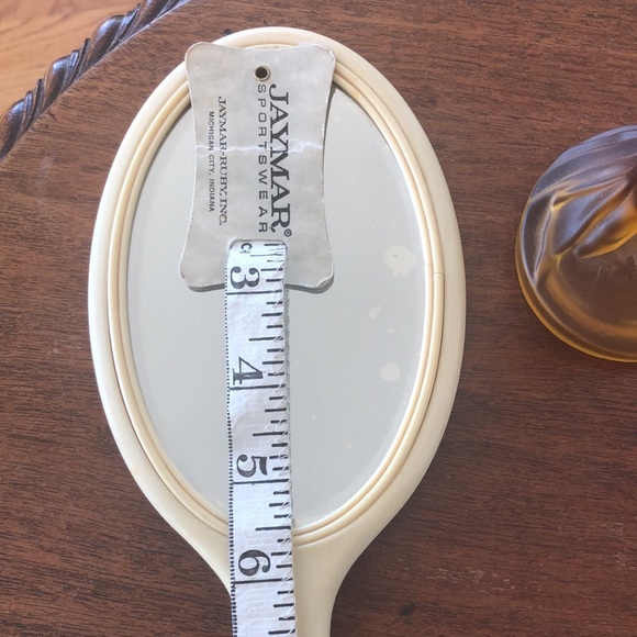 Antique Handmirror Fleur de Lis - Picture 5 of 12